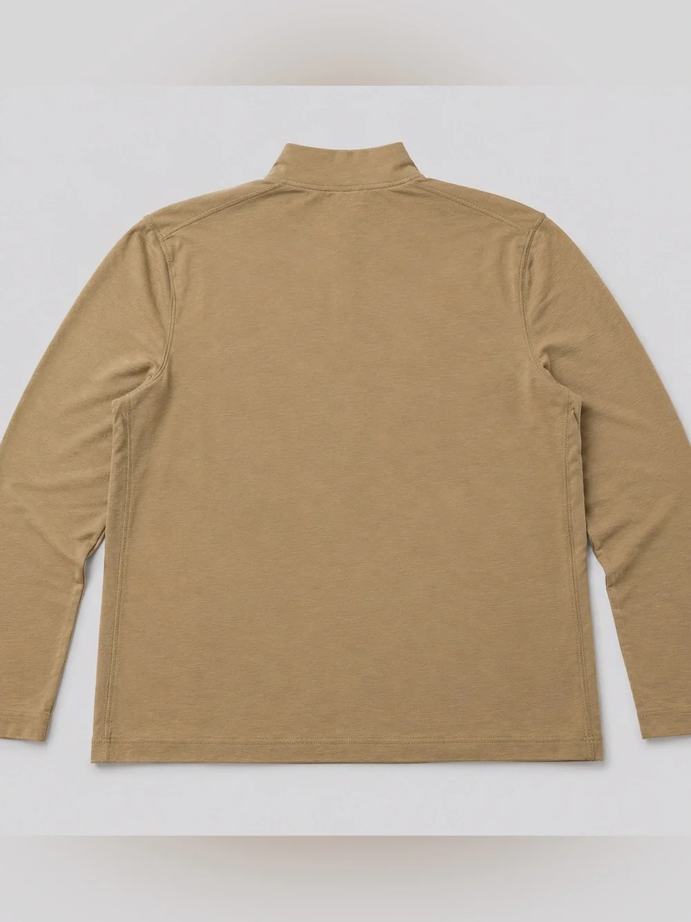 Men's GAP Athletic Fit Quarter-Zip Pullover - Size Large | Khaki/Tan
